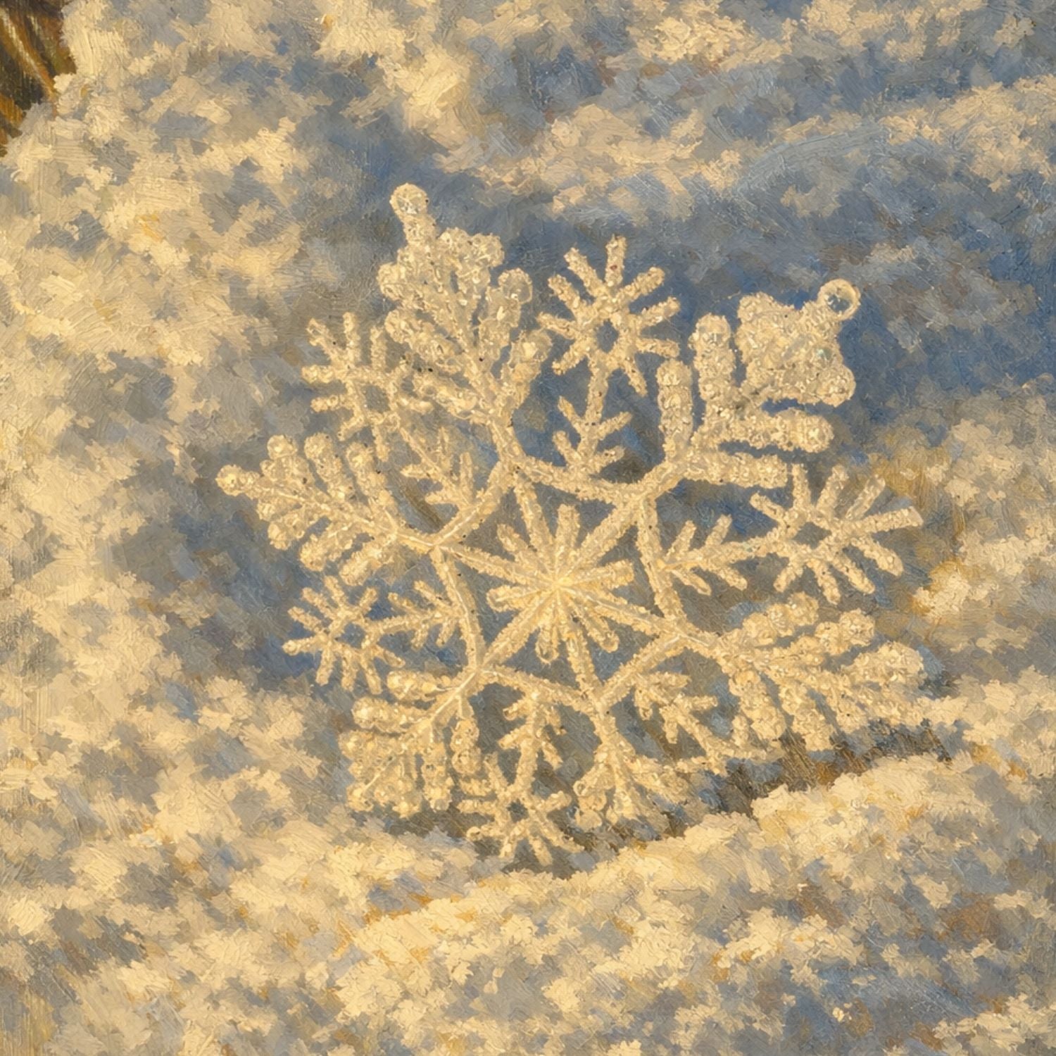 Som ein snøkrystall