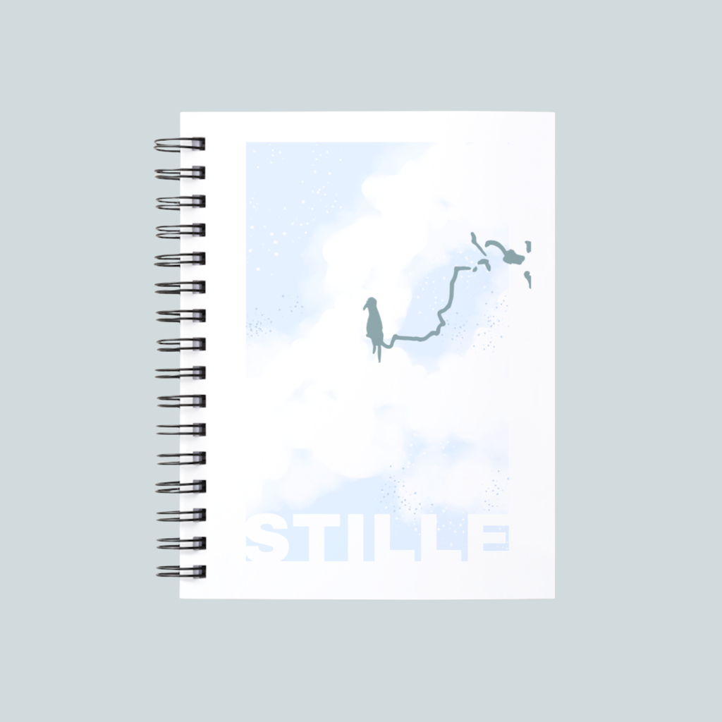 Stille Notatbok med to postkort