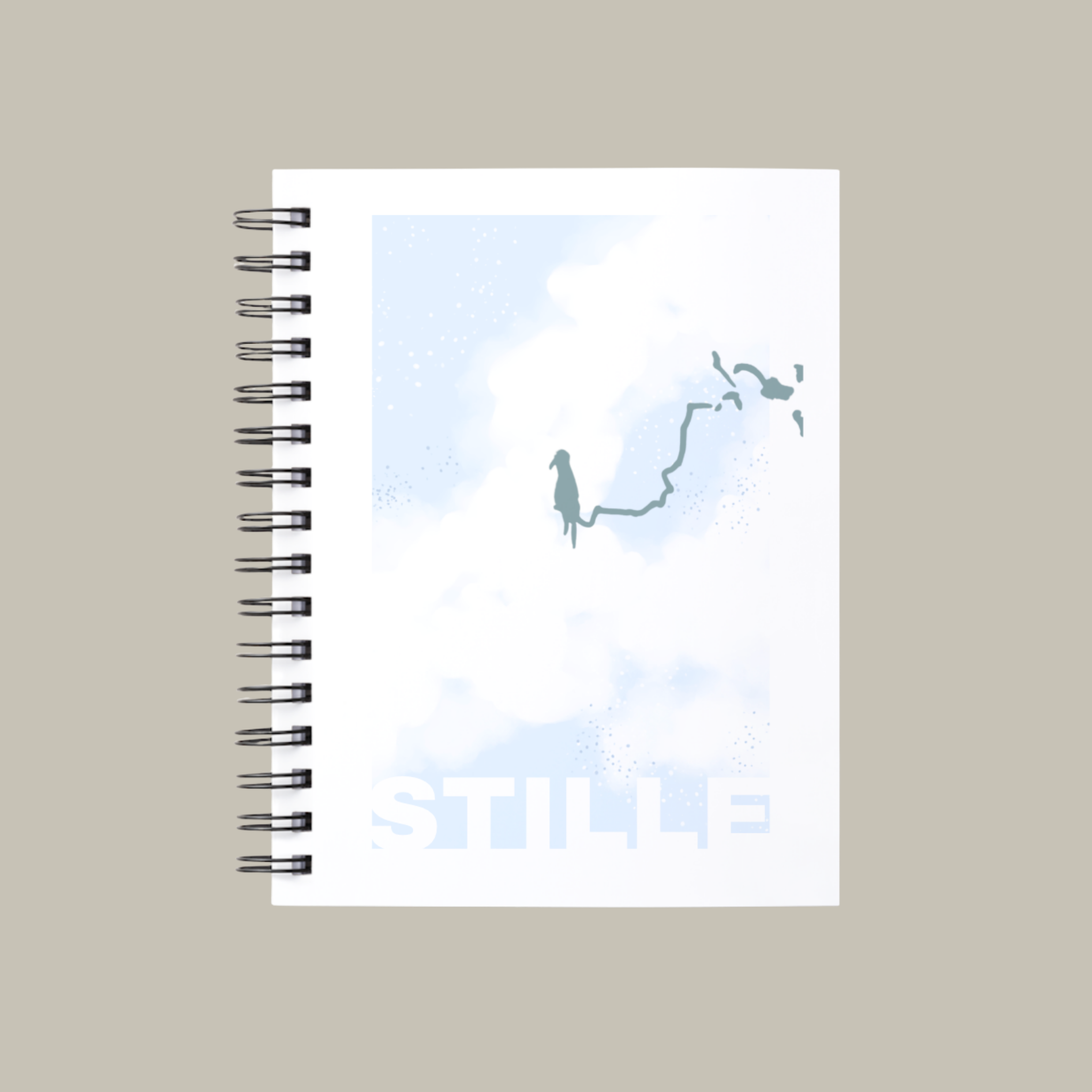 Stille Notatbok med to postkort